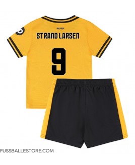 Günstige Wolves Jorgen Strand Larsen #9 Heimtrikotsatz Kinder 2024-25 Kurzarm (+ Kurze Hosen)